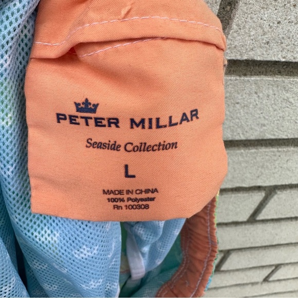 Peter Millar Men's Sour Lemons Swim Trunk Drawstring Pockets Mesh Liner - Picture 10 of 13